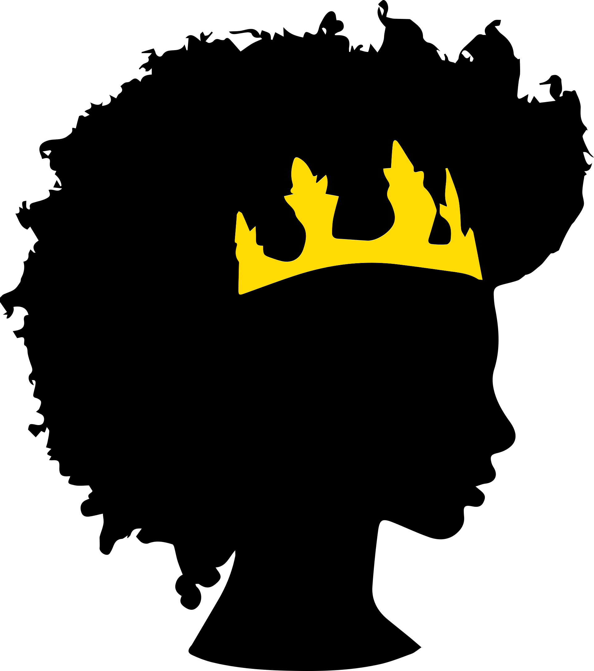 Afro Women 5 Sketch Style Svg Vector Free Vectors